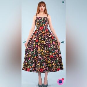 Samantha Pleet Cordelia forager Floral Multicolor Maxi Dress